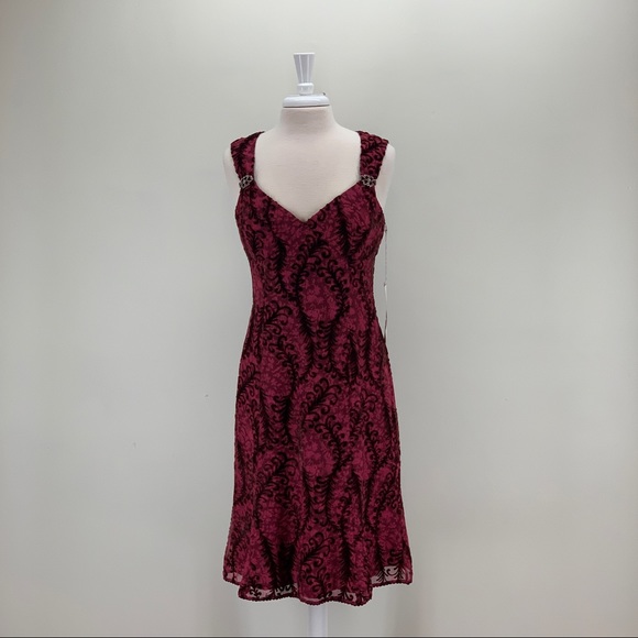 Nanette Lepore Printed Velvet Dress - Picture 3 of 8